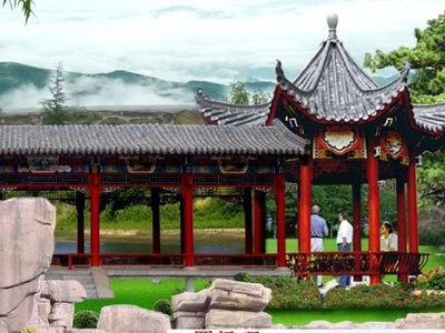 海南古建長(zhǎng)廊 古建長(zhǎng)廊工程承接 景諾園林