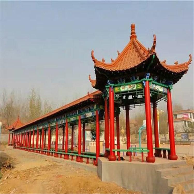 防腐木與古建長廊 園林景觀的點(diǎn)睛之筆